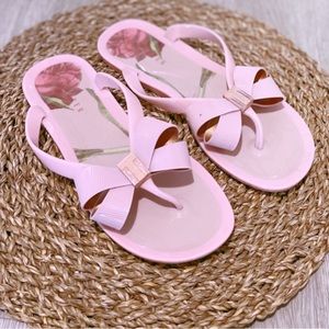 Ted Baker Pink Bow Slippers